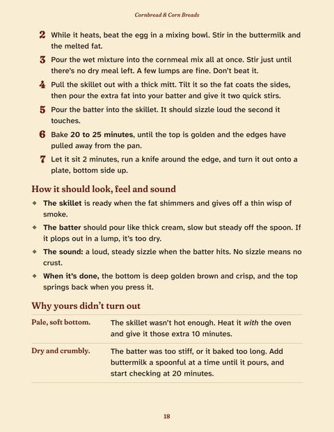 Steps, how it should look, and a table of problems with their fixes